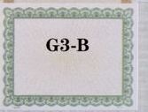 8 1/2"X11" Blank Certificate Border - G Series Color Design - White/Green