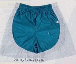 Cool Mesh Youth Athletic Shorts W/ Contrasting Wave - 7