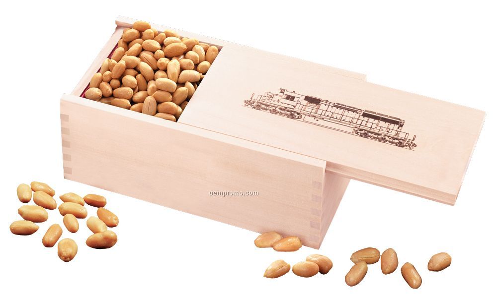 Wooden Collector's Box W/ Choice Virginia Peanuts