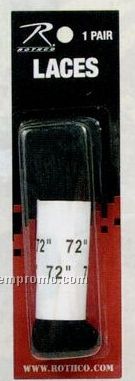 Black Nylon Paratrooper Boot Laces (72")