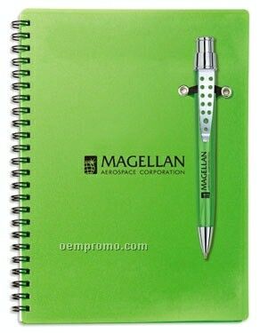 Calypso Candy Coated Pen & Spiral Bound Notebook Combo