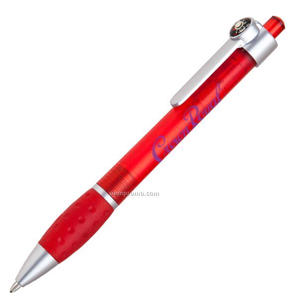 Plastic Pen With Compass