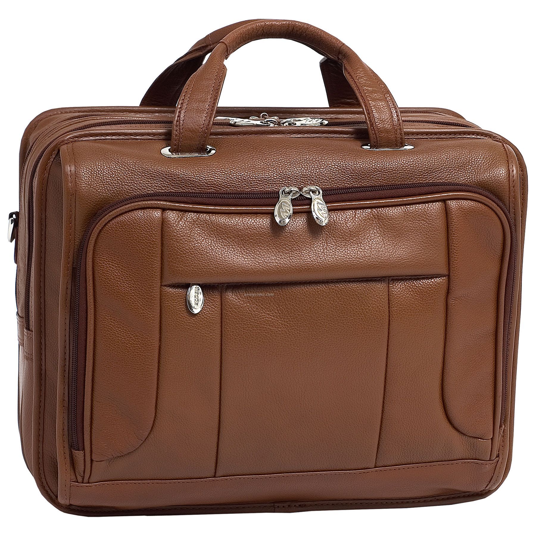 River West Leather Checkpoint Friendly 17" Laptop Case - Brown