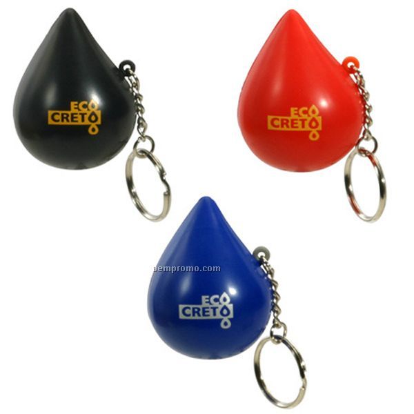 Droplet Key Chain Squeeze Toy