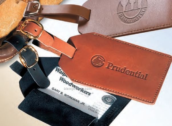 Grand Central Calfskin Leather Luggage Tag