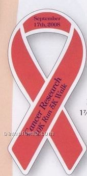 Ribbon Paper Lapel Sticker On Roll (1 7/16"X3")