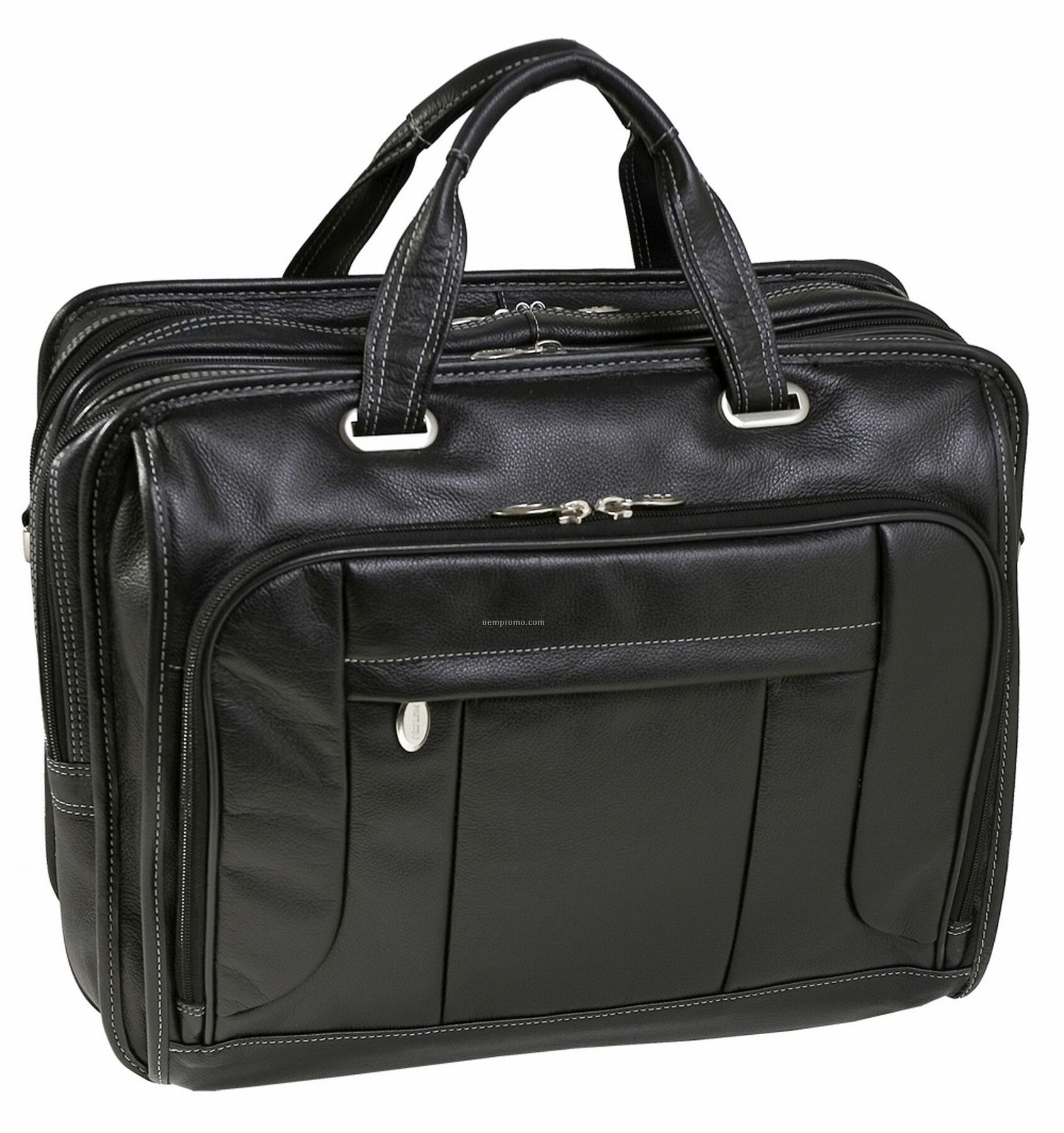 River West Leather Checkpoint Friendly 17" Laptop Case - Black