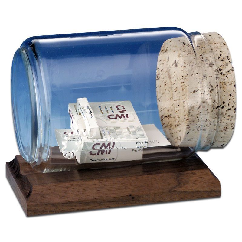 Stock Business Card Sculpture In A Bottle - New Telephone