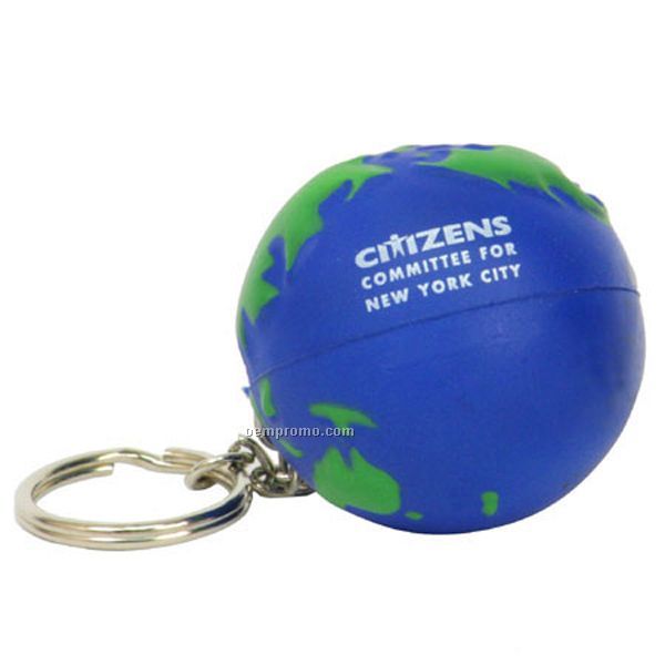 Earthball Key Chain Squeeze Toy