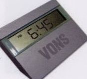 Metal Digital Clock W/ Date & Temperature (3"X3 1/2"X1 1/4")
