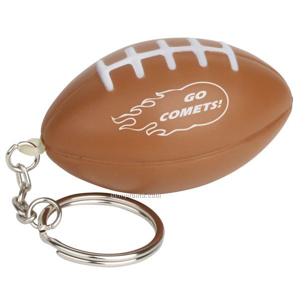 Football Key Chain Stress Reliever