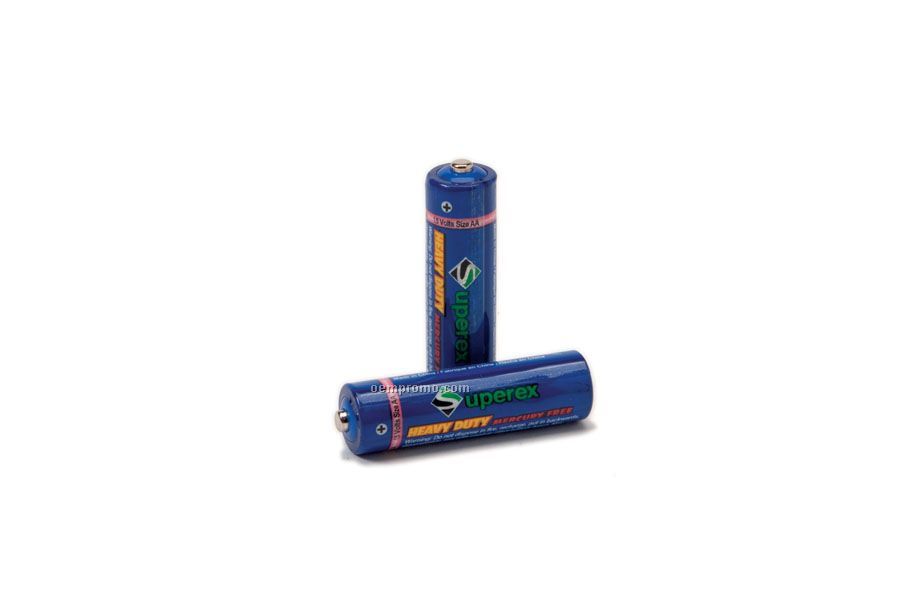 Heavy Duty AA Batteries - Per Pair (Blank Only)