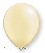 11" Ivory Latex Single Color Balloon