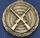 2.5" Stock Cast Medallion (Rifles Crossed)