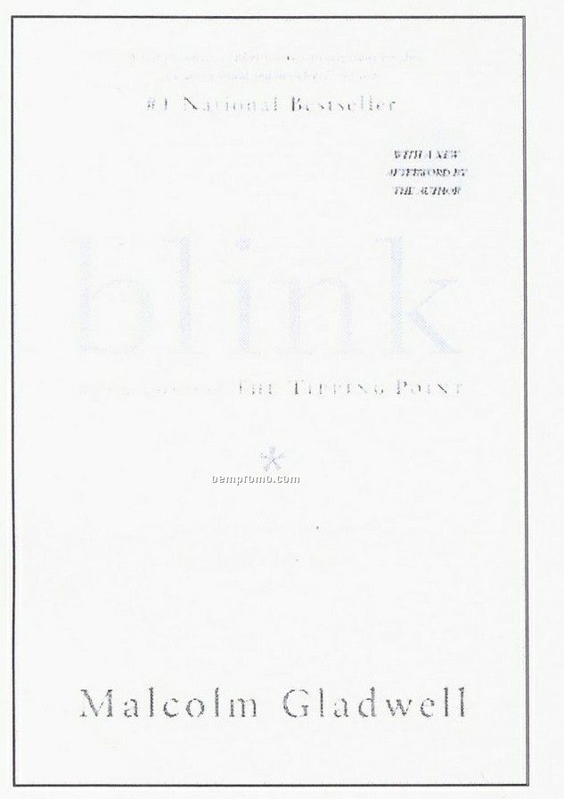 Blink By Malcolm Gladwell - Business Book (Paperback)