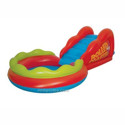 Inflatable Swimming W/Slide Pool
