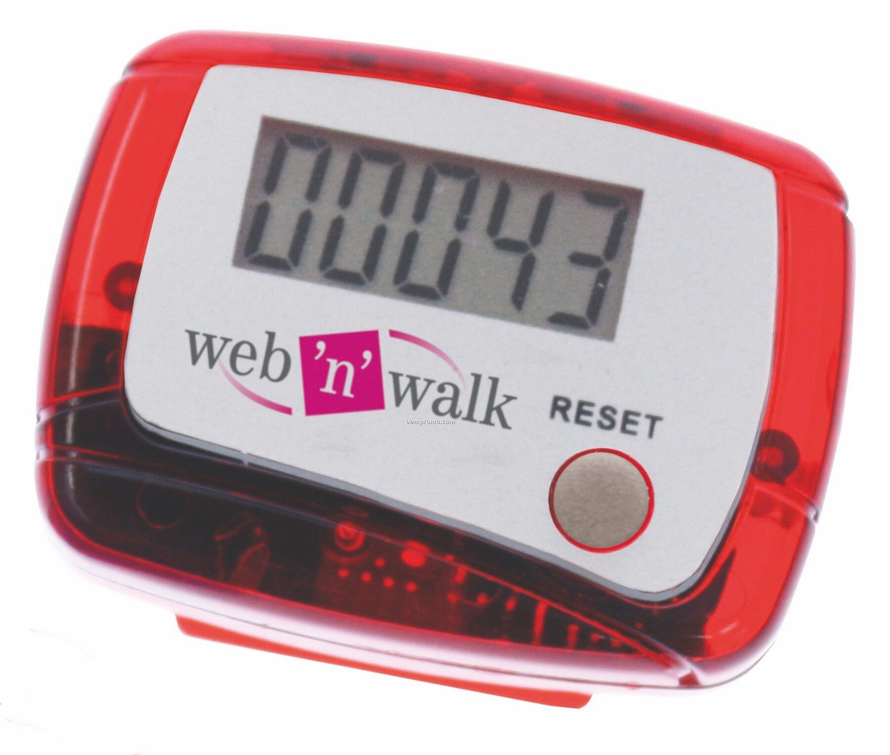 Red Lcd Pedometer