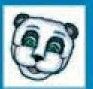 Animals Stock Temporary Tattoo - Panda Head (2"X2")