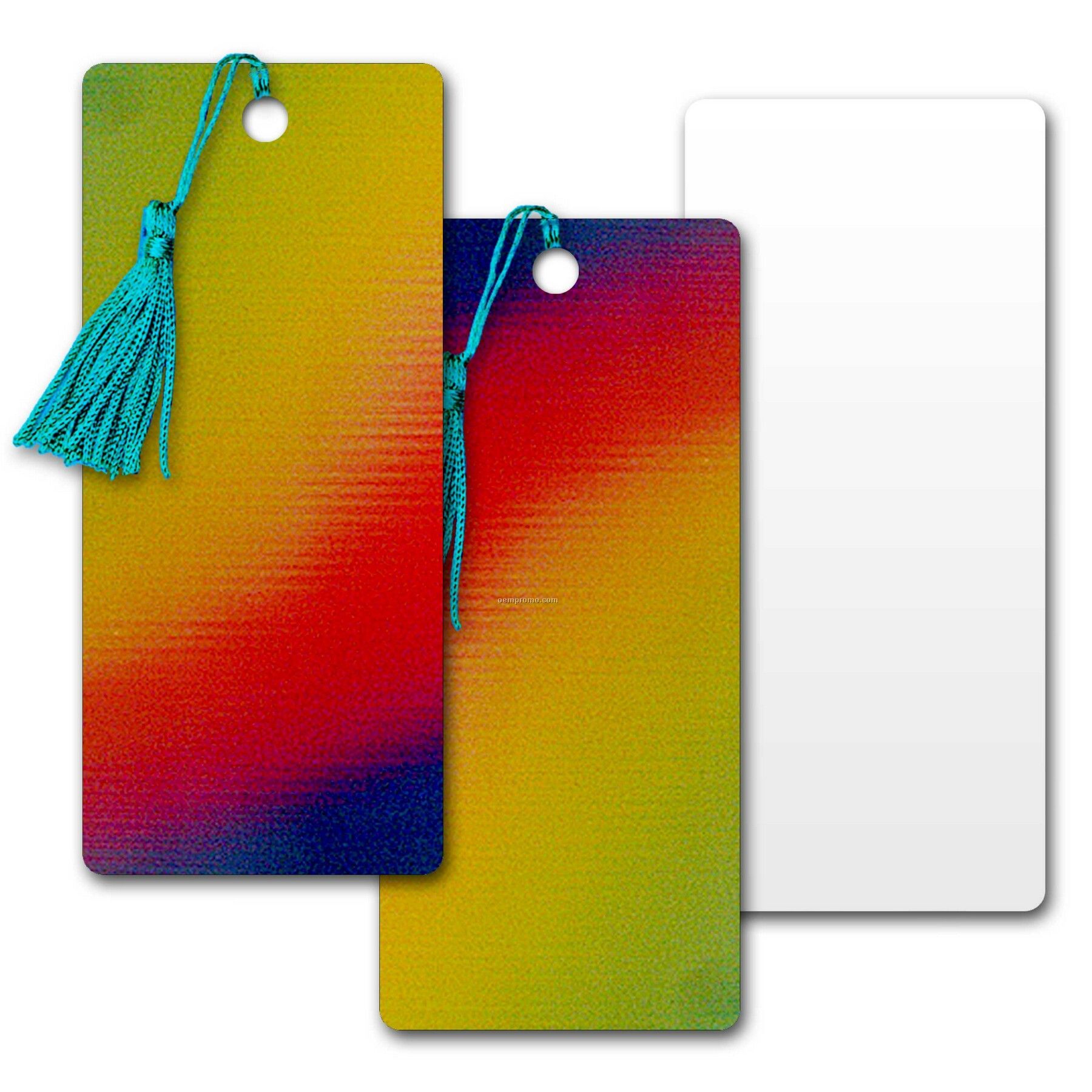 3d Lenticular Pvc Bookmark Yellow/Red/Blue Changing Colors ( Blanks)