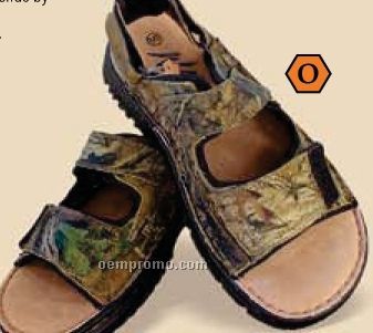 Adult Camo Leather Sandals