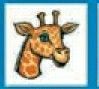 Animals Stock Temporary Tattoo - Giraffe Head (2"X2")