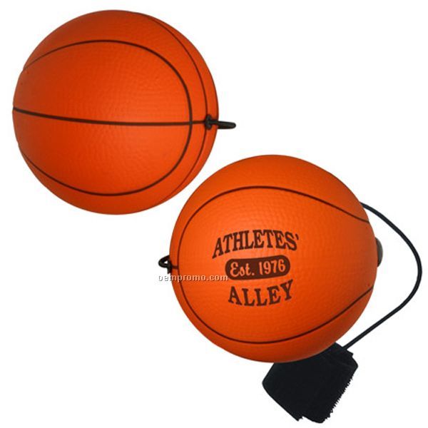 Basketball Yo-yo Bungee Stress Reliever