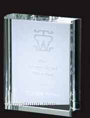 Medium Optical Crystal Book Award