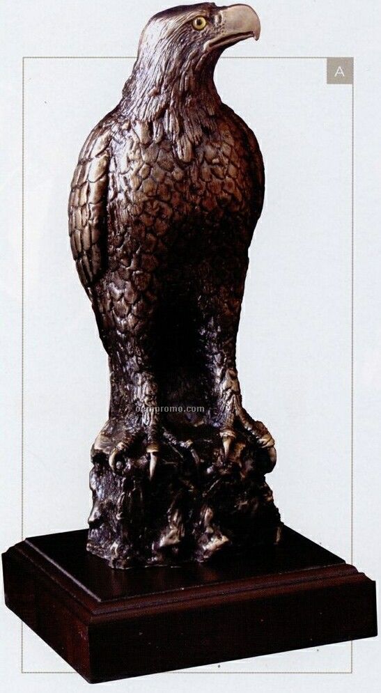The Rock Bronze Eagle Sculpture (12