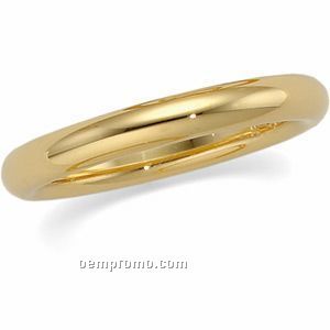 3mm Ky Inside Round Heavyweight Wedding Band Ring (Size 11)