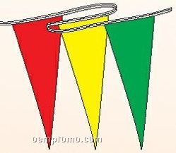 100' Cyclone Pennant Strings (Solid Or Assorted Color Panels)