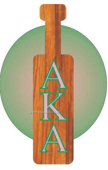 Alpha Kappa Alpha Sorority Paddle Acrylic Coaster W/ Felt Back