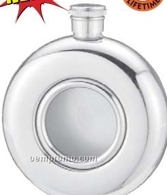 Maxam 5 Oz Round Stainless Steel Flask