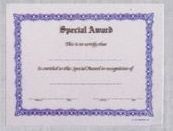 Stock Award Certificate - Honor Roll