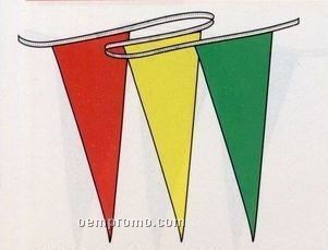 60' Cyclone Pennant Strings (Solid Or Assorted Color Panels)