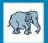 Animals Stock Temporary Tattoo - Elephant (2"X2")