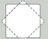 Mini Fan Stock Shape Fan - Square/ Diamond (Digital Printed)