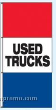 Double Face Stock Message Rotator Drape Flags - Used Trucks