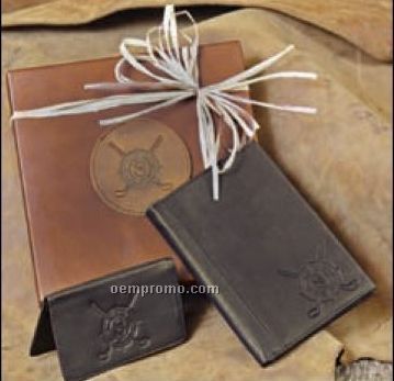 Gift Set W/ White Mountain Passport Wallet & Business Card Case