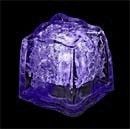 Purple Ice Cube W/ Purple LED Light