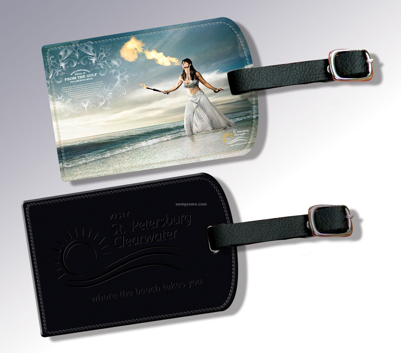 "Value" Leather Luggage Tag