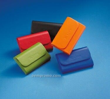 Colorplay Leather Hard Case Card Holder