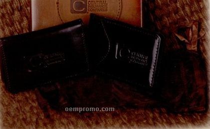 Gift Set W/ Vip Money Clip Wallet & Washington Gusseted Business Card Case
