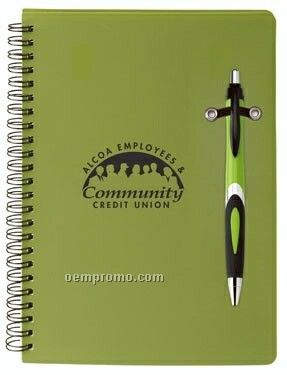 Helix Colorplay Pen & Double Spiral Bound Notebook Combo