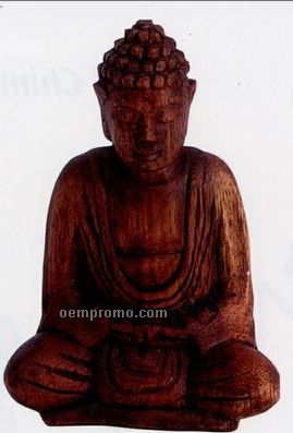 Wooden Seated Buddha