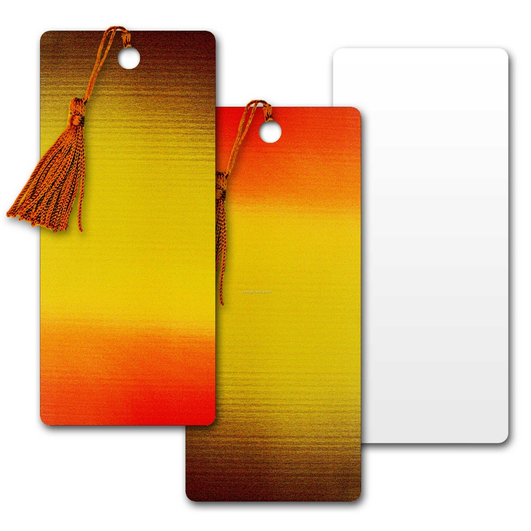 3d Lenticular Pvc Bookmark Yellow/Orange/Black Changing Colors ( Blanks)