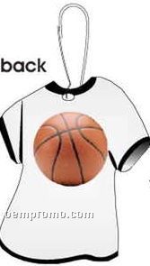 Basketball T-shirt Zipper Pull