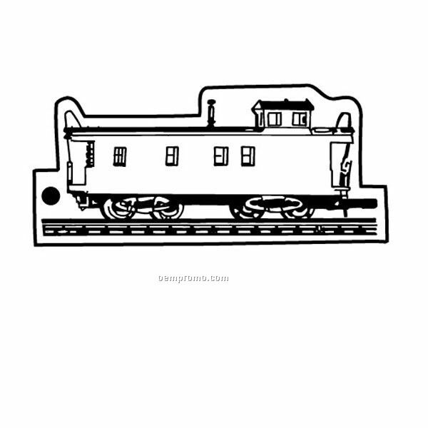 Stock Shape Collection Train Caboose 3 Key Tag