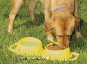 The Pet King Junior Portable Feeding And Watering Unit Bowl