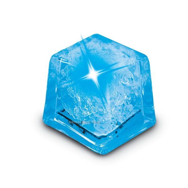 Blue Liquid Activated Mini Ice Cube W/ Blue LED