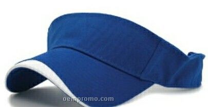 Heavy Brushed Cotton Visor With Concave Trim